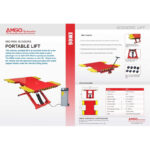 AMGO EM06 6,000 lbs Portable Mid-Rise Scissor Lift - Image 2